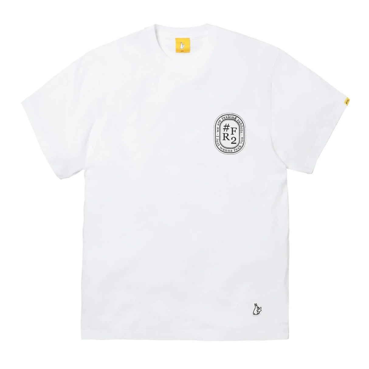 FR2 Fxxking Rabbits Oval Logo Tee White #FR2 #FR2 - originalfook singapore