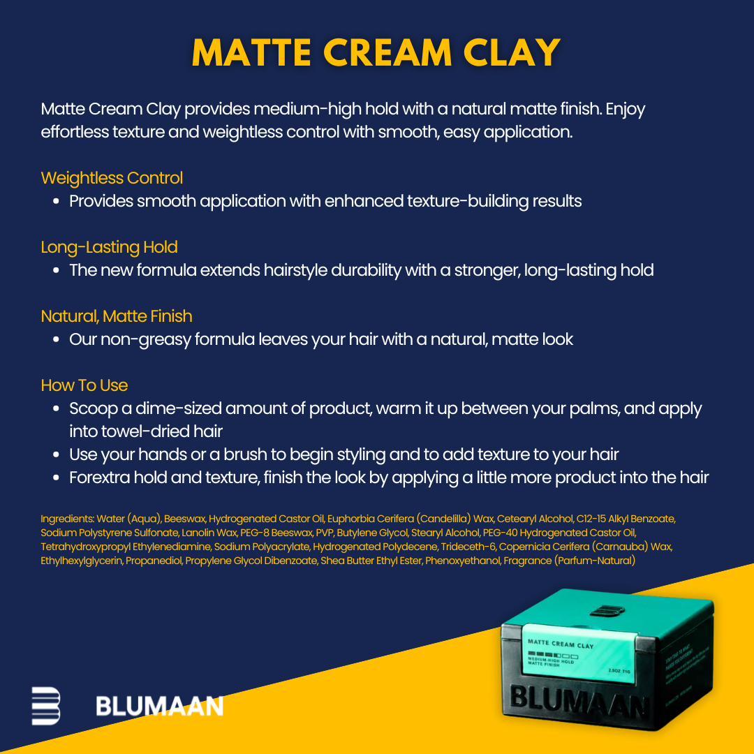 Blumaan Matte Cream Clay - ORIGINALFOOK