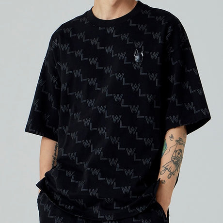 LifeWork Blend Monogram Tee Black LIFEWORK LIFEWORK - originalfook singapore
