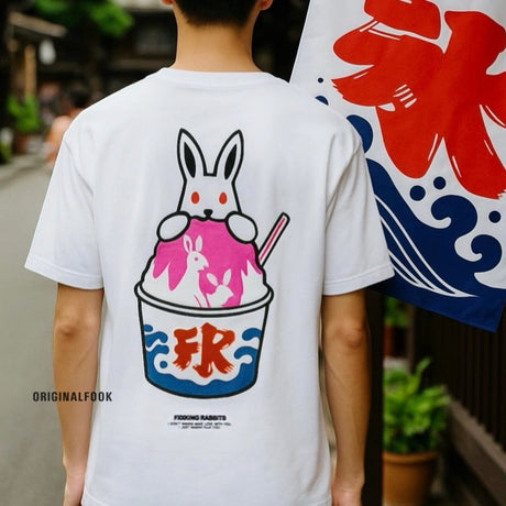 FR2 Shaved Ice Rabbit Tee White (Japan Exclusive) - ORIGINALFOOK
