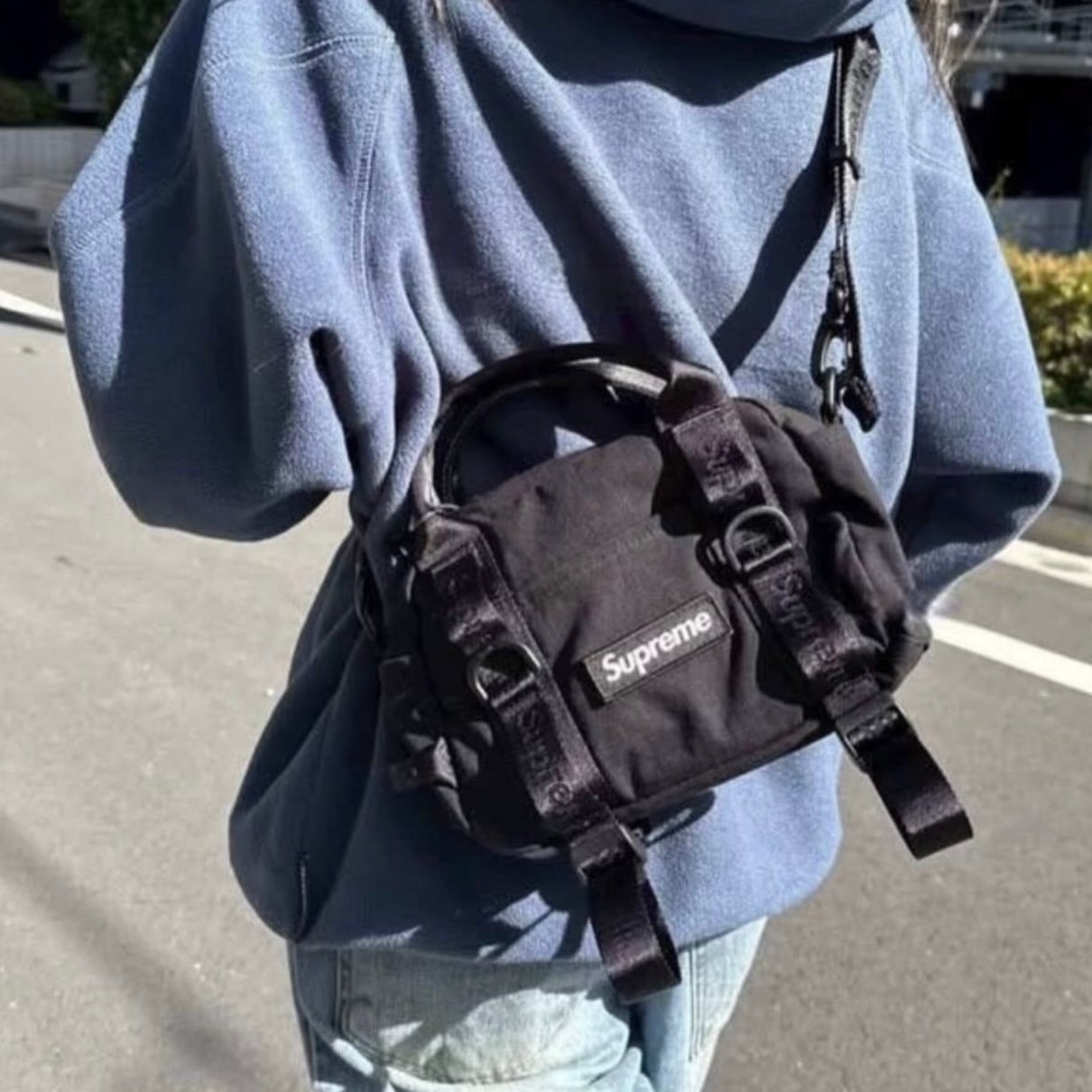 Supreme Box Logo Mini Duffle Bag Black - ORIGINALFOOK