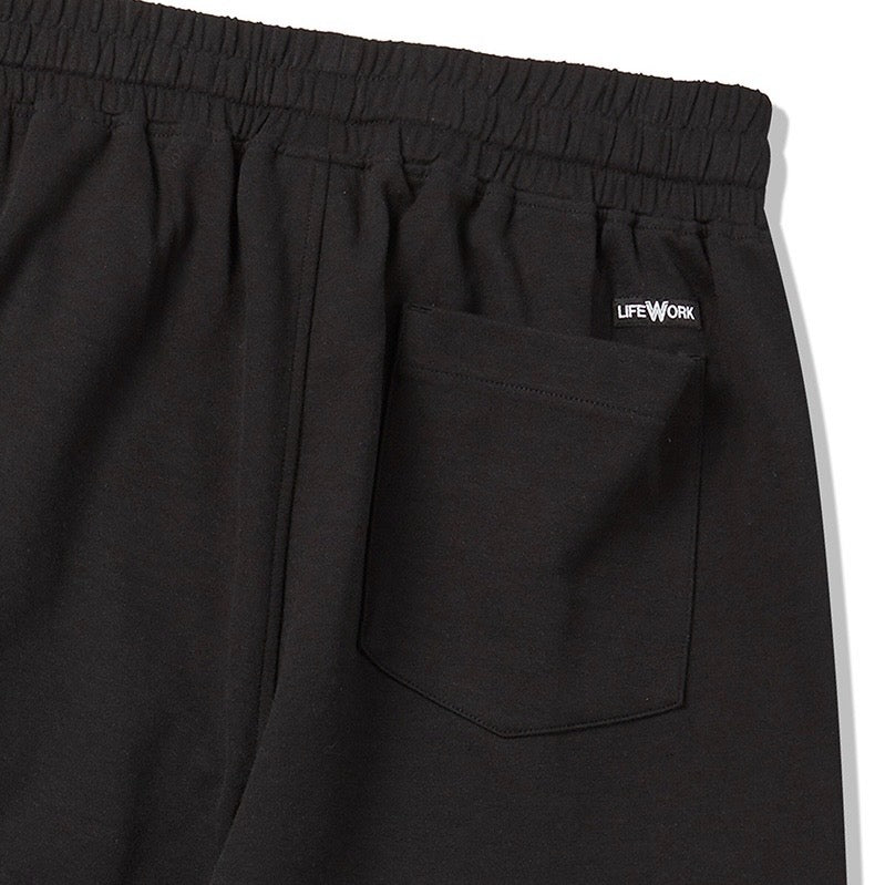 LifeWork Round Logo Shorts Black LIFEWORK LIFEWORK - originalfook singapore
