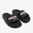 Balenciaga Political Campaign Logo Slides Black BURBERRY BURBERRY - originalfook singapore