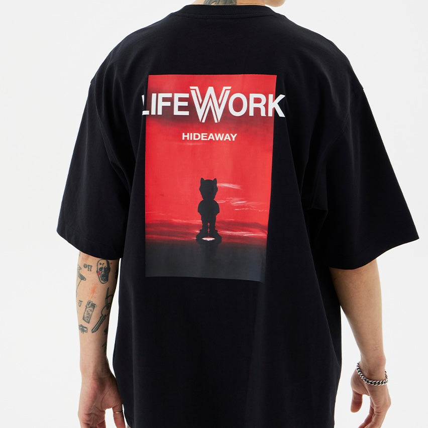 LifeWork Mascot Artwork Tee Black LIFEWORK LIFEWORK - originalfook singapore