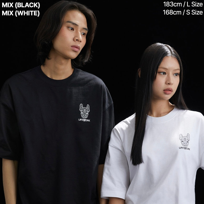 LifeWork 2PACK Basic Black And White Tee (With Pouch) LIFEWORK LIFEWORK - originalfook singapore