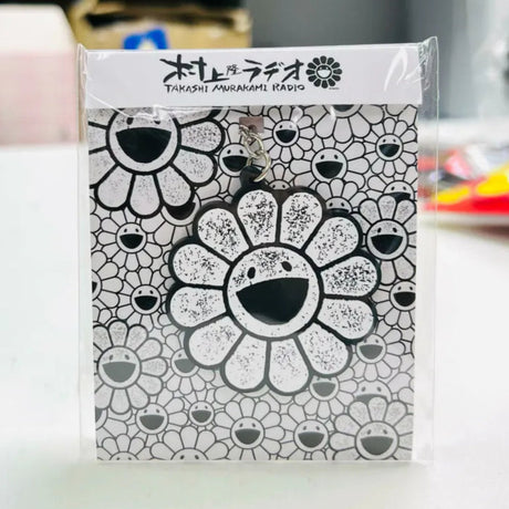 Takashi Murakami Radio Kaikai Kiki Flower Rubber Keyring White (5.5cm) TAKASHI MURAKAMI TAKASHI MURAKAMI - originalfook singapore