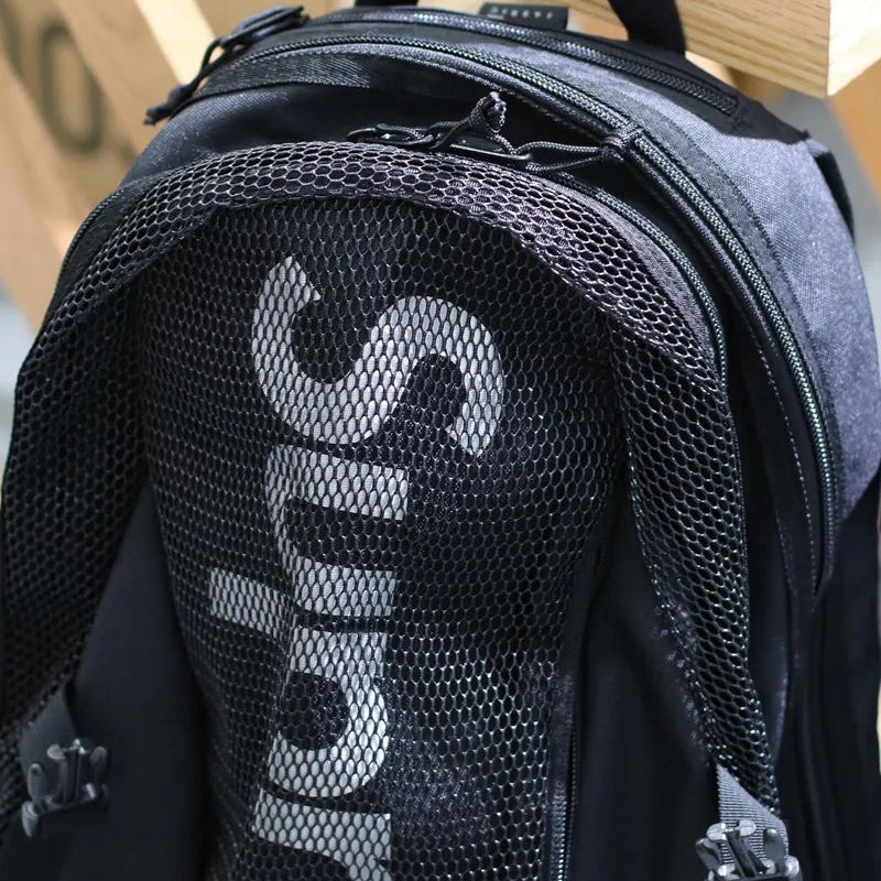 Supreme Reflective Logo Black Backpack - ORIGINALFOOK