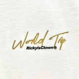Rickyisclown [RIC] Map Smiley Tee White Gold Foil [R7230213B-R8] RICKYISCLOWN RICKYISCLOWN - originalfook singapore