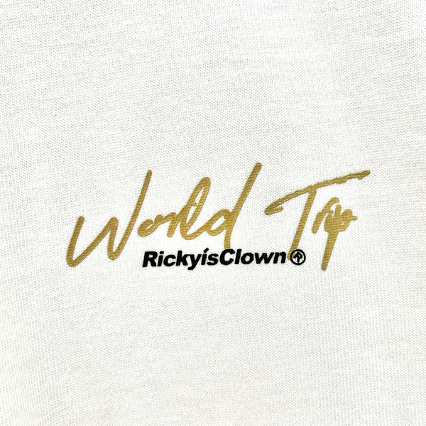 Rickyisclown [RIC] Map Smiley Tee White Gold Foil [R7230213B-R8] RICKYISCLOWN RICKYISCLOWN - originalfook singapore