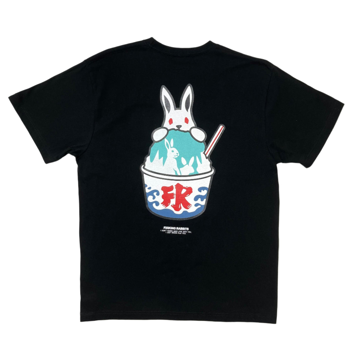 FR2 Shaved Ice Rabbit Tee Black Tiffany (Japan Exclusive) - ORIGINALFOOK