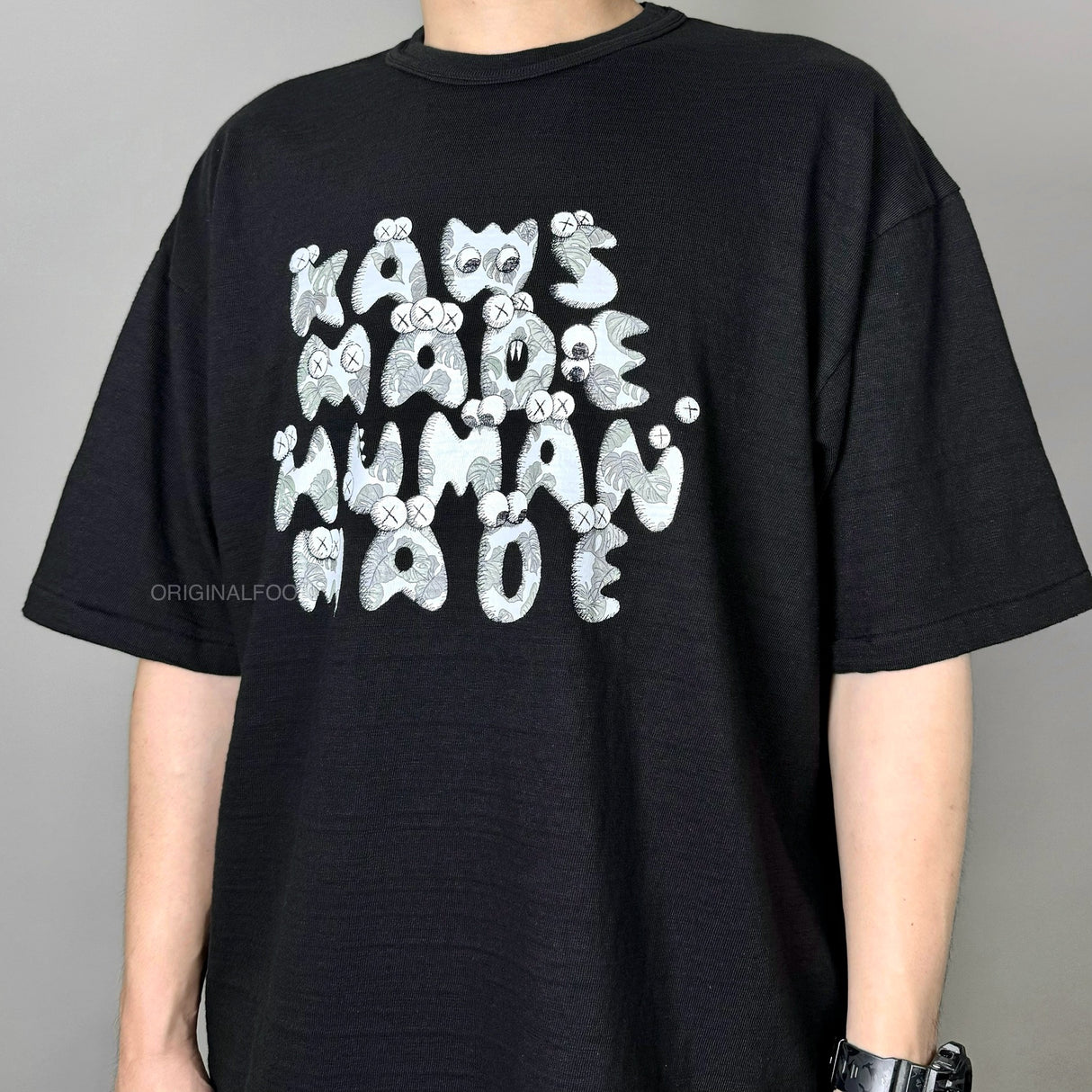 Human Made X KAWS Tee #4 Black HUMAN MADE HUMAN MADE - originalfook singapore