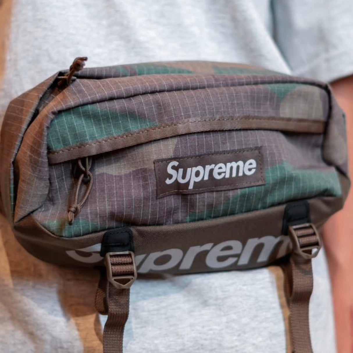 Supreme Reflective Waist Bag Camo SUPREME SUPREME - originalfook singapore