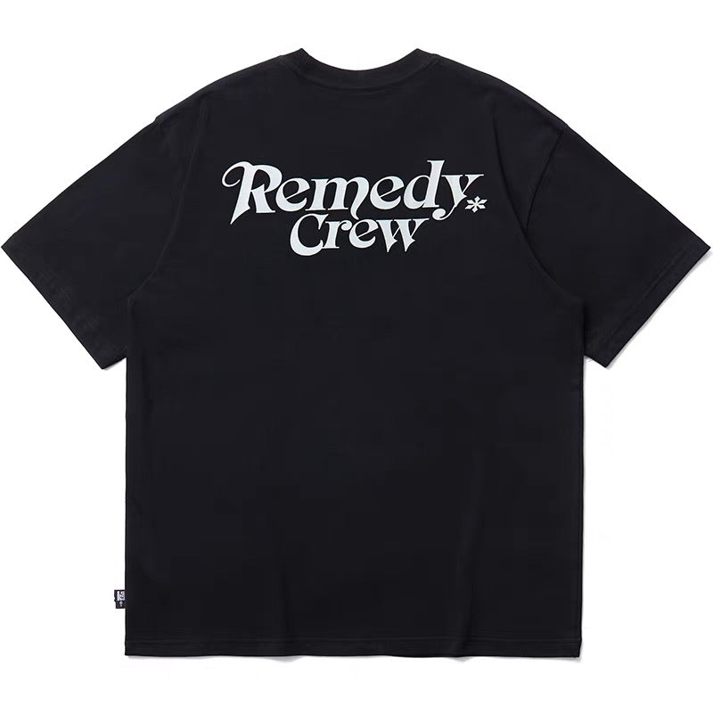 Remedy Crew Logo Tee Black REMEDY REMEDY - originalfook singapore