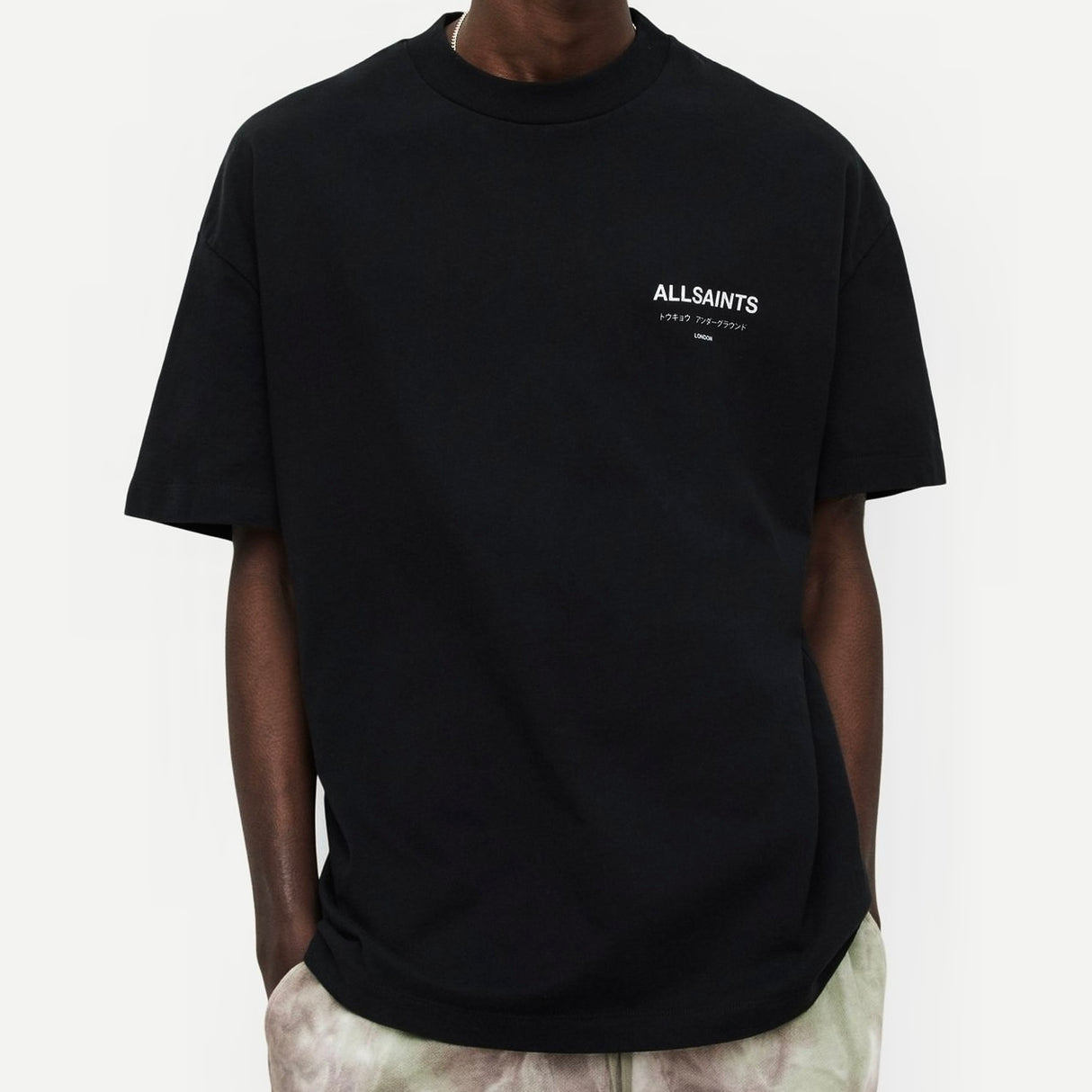 AllSaints Underground Logo Tee Black ALLSAINTS ALLSAINTS - originalfook singapore