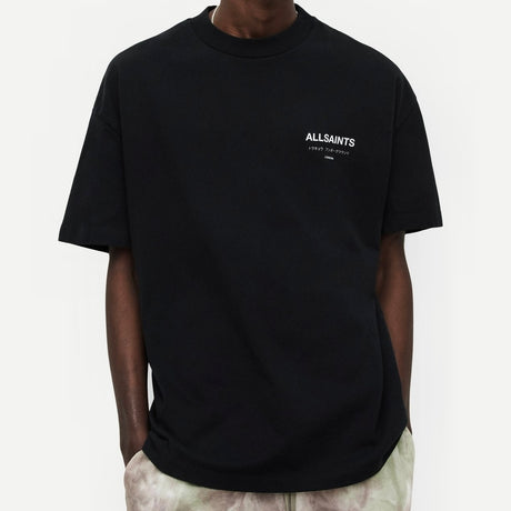 AllSaints Underground Logo Tee Black ALLSAINTS ALLSAINTS - originalfook singapore