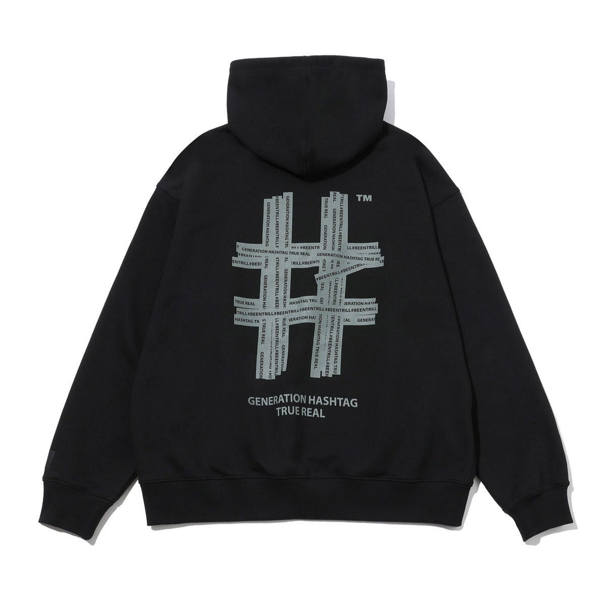 Been Trill Reflective Tape Logo Hoodie Black BEEN TRILL BEEN TRILL - originalfook singapore