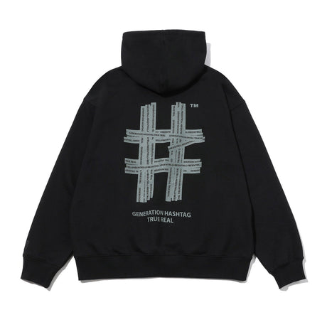 Been Trill Reflective Tape Logo Hoodie Black BEEN TRILL BEEN TRILL - originalfook singapore