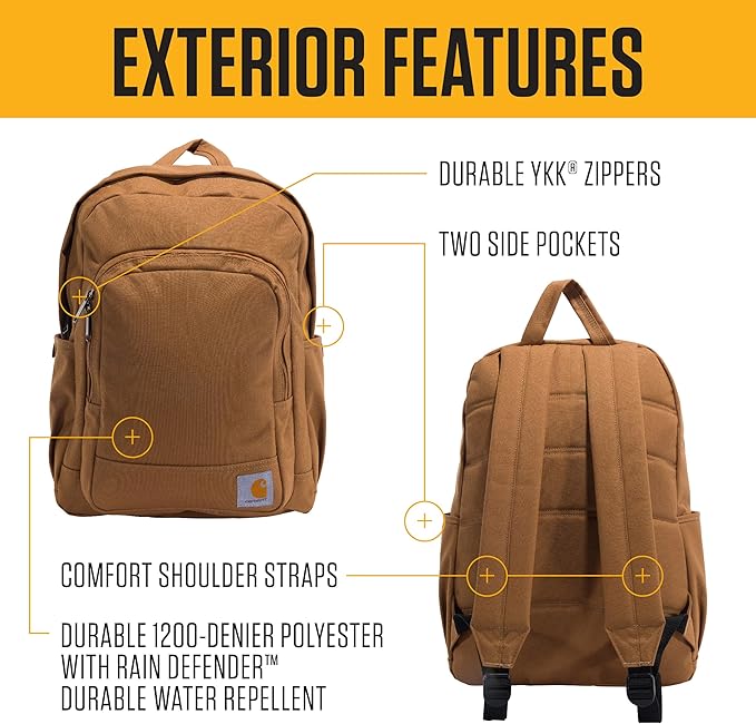 Carhartt Classic 25L Laptop Backpack Bag Black CARHARTT CARHARTT - originalfook singapore