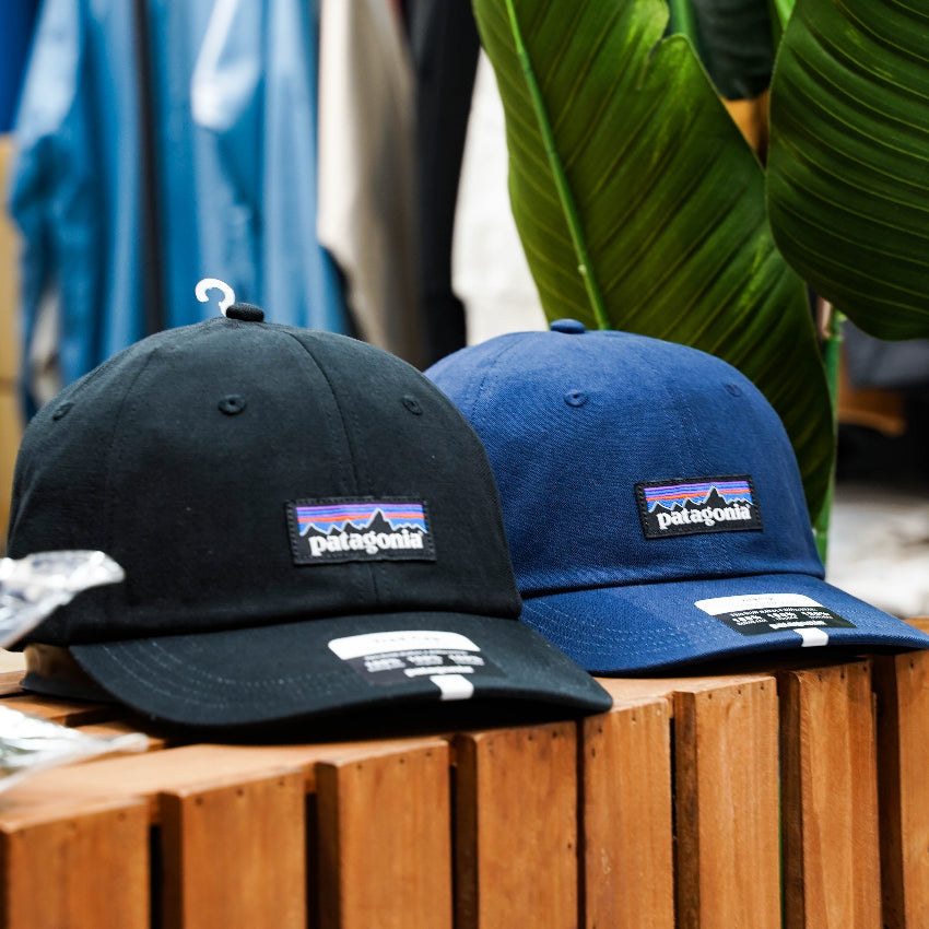 Patagonia P-6 Logo Cap Black Patagonia Patagonia - originalfook singapore