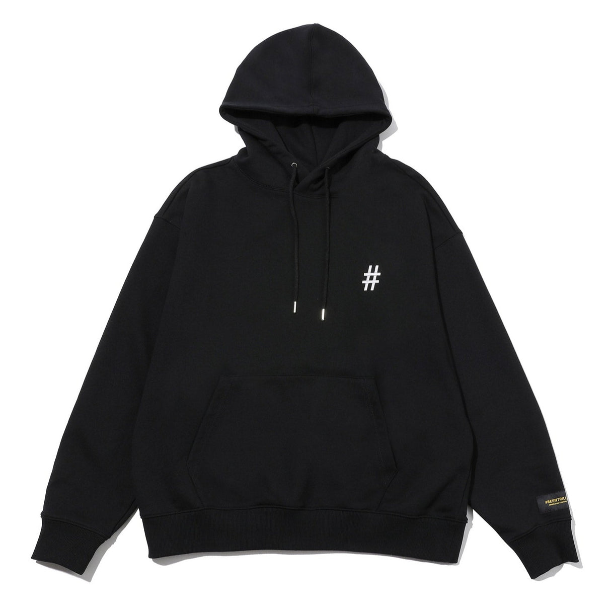 Been Trill Reflective Tape Logo Hoodie Black BEEN TRILL BEEN TRILL - originalfook singapore
