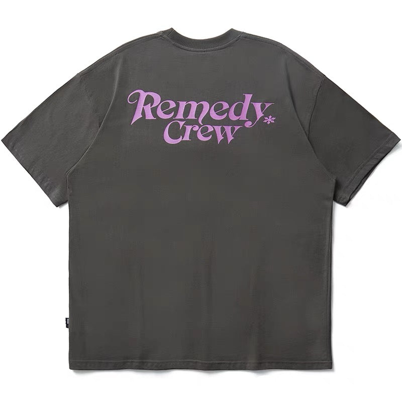Remedy Crew Logo Tee Dark Grey REMEDY REMEDY - originalfook singapore