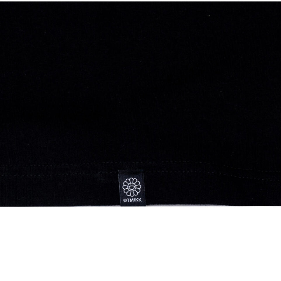 Takashi Murakami Bright Red Flower Ball Tee Black - ORIGINALFOOK