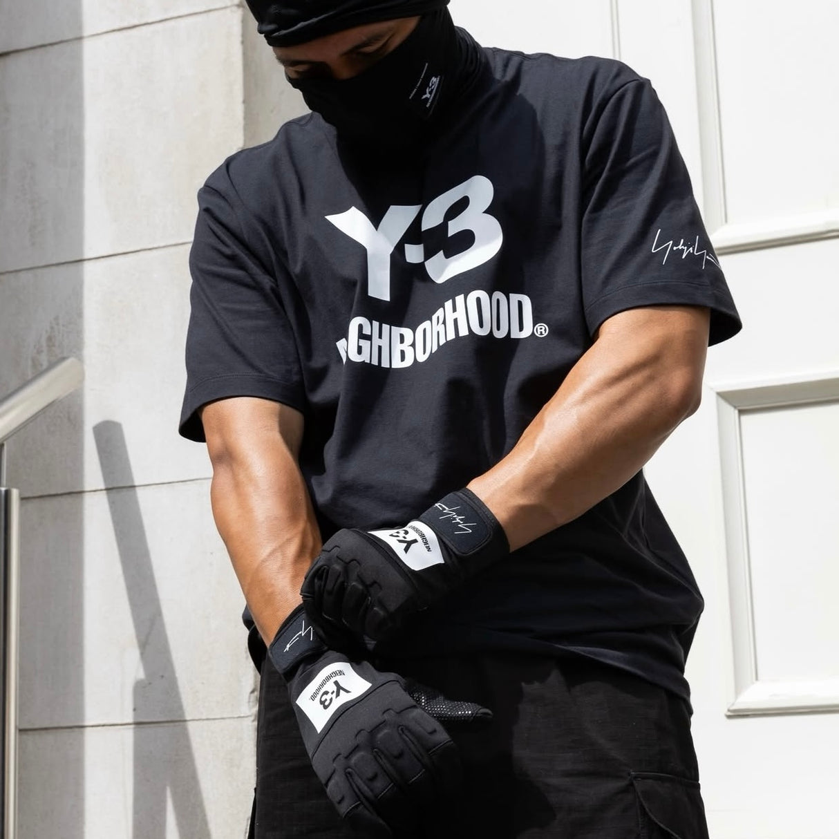 Neighborhood X Y-3 X Logo Tee Black