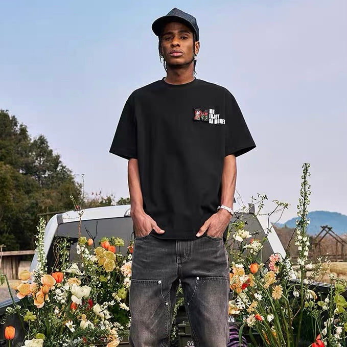 MEDM Replaceable Velcro Patch Tee Black MEDM MEDM - originalfook singapore