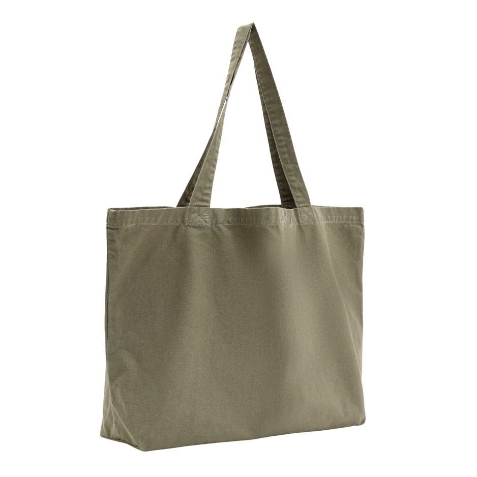AllSaints Signature Logo Tote Bag Olive ALLSAINTS ALLSAINTS - originalfook singapore