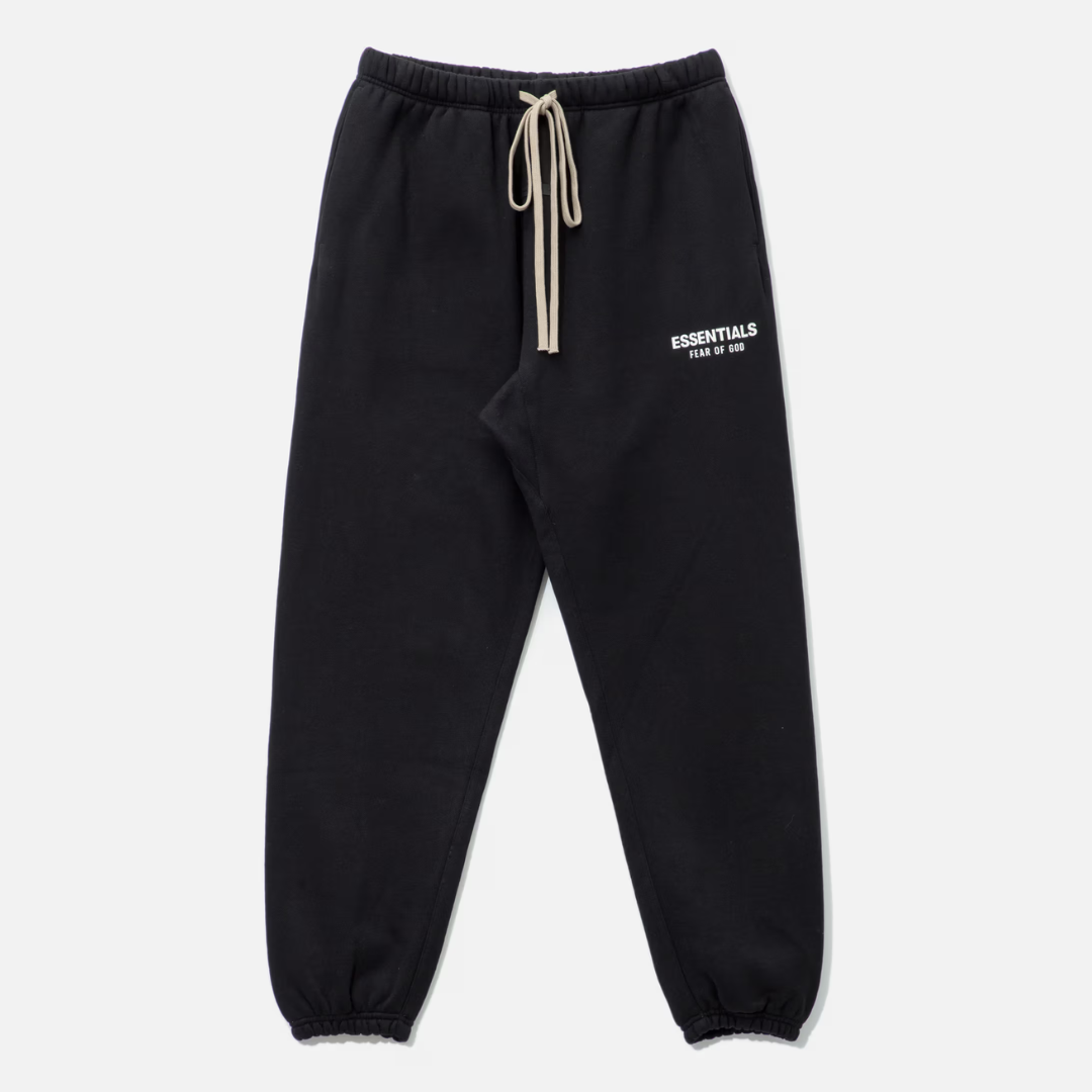 FEAR OF GOD Essentials Signature Logo Sweatpants Black FEAR OF GOD ESSENTIALS FEAR OF GOD ESSENTIALS - originalfook singapore