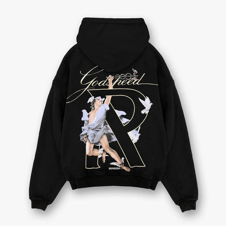 Represent Hermes Hoodie Black REPRESENT REPRESENT - originalfook singapore