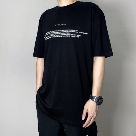 Ih Nom Uh Nit Arch and Mission Tee Black NCS23224 (Made In Italy) IH NOM UH NIT IH NOM UH NIT - originalfook singapore