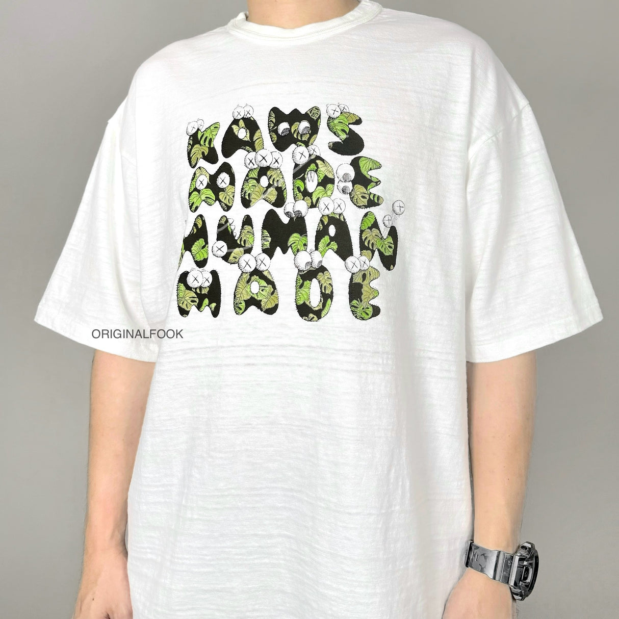 Human Made X KAWS Tee #4 White HUMAN MADE HUMAN MADE - originalfook singapore