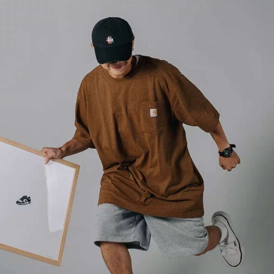 Carhartt K87 Oversized Pocket Tee Oiled Walnut Heather carhartt carhartt - originalfook singapore