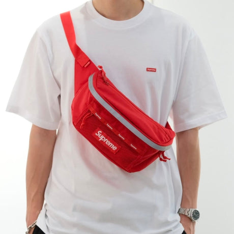 Supreme Reflective Waist Bag Red SUPREME SUPREME - originalfook singapore