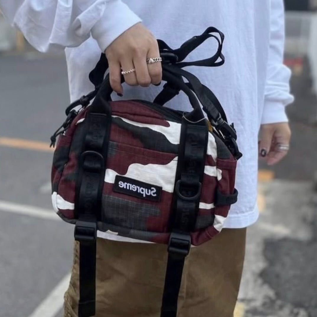 Supreme Box Logo Mini Duffle Bag Red Camo - ORIGINALFOOK