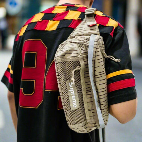 Supreme Reflective Waist Bag Tan SUPREME SUPREME - originalfook singapore