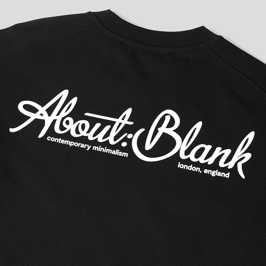 About:Blank Banner Tee Black - ORIGINALFOOK