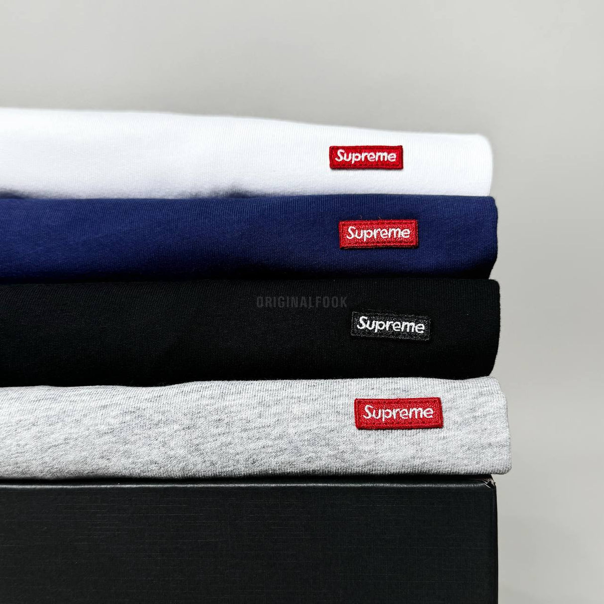 Supreme Small Box Logo Tee Grey SUPREME SUPREME - originalfook singapore