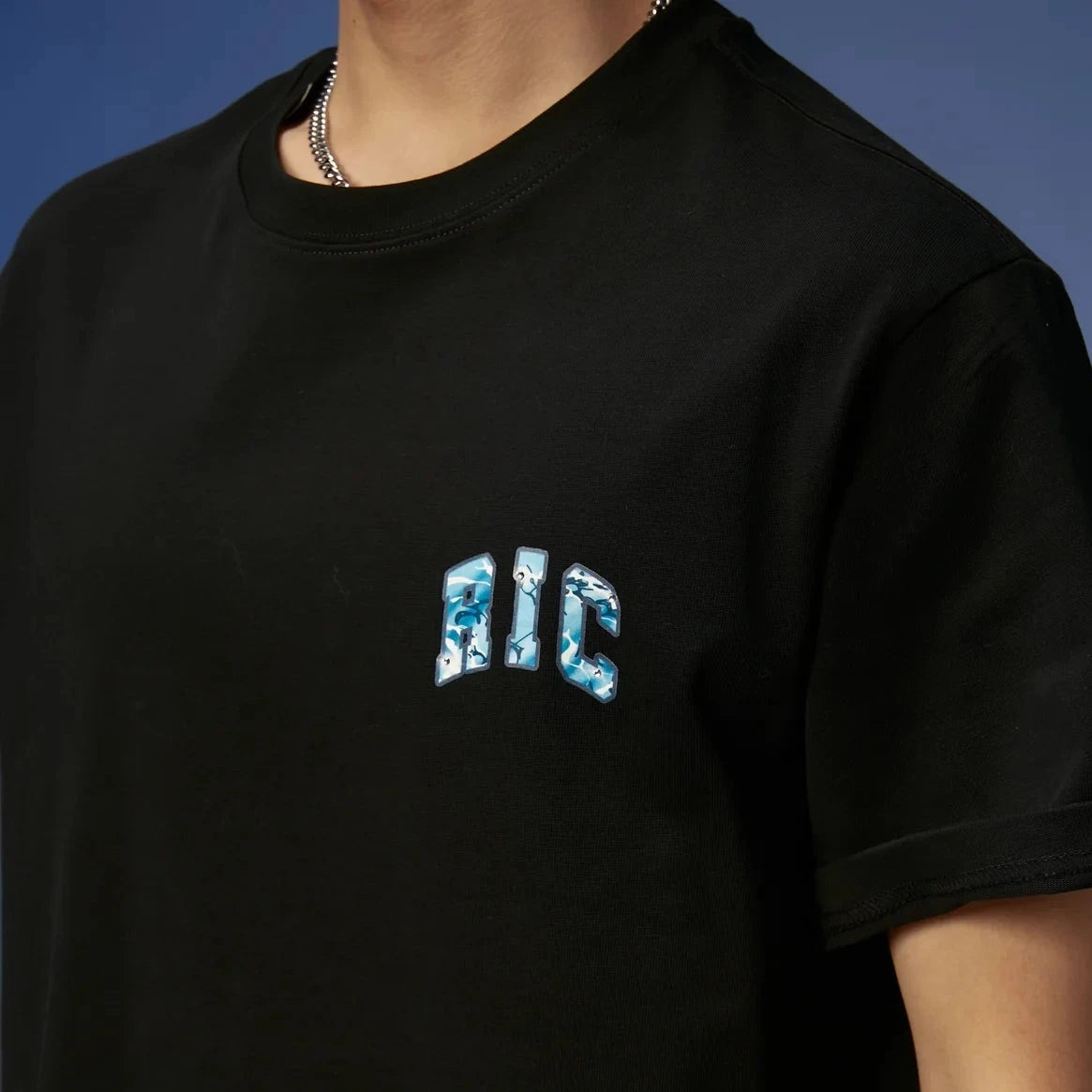 Black Rickyisclown Dragon Tears t-shirt featuring bold graphic design, casual fit, and comfortable cotton fabric.