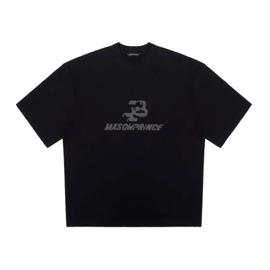 MASONPRINCE Smoke Logo Tee Black MASONPRINCE MASONPRINCE - originalfook singapore