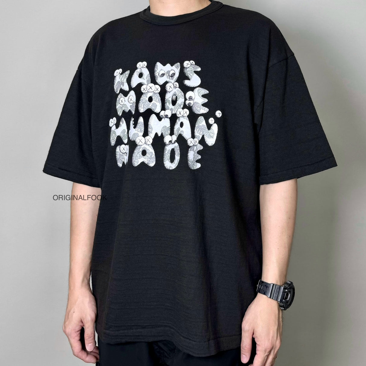 Human Made X KAWS Tee #4 Black HUMAN MADE HUMAN MADE - originalfook singapore