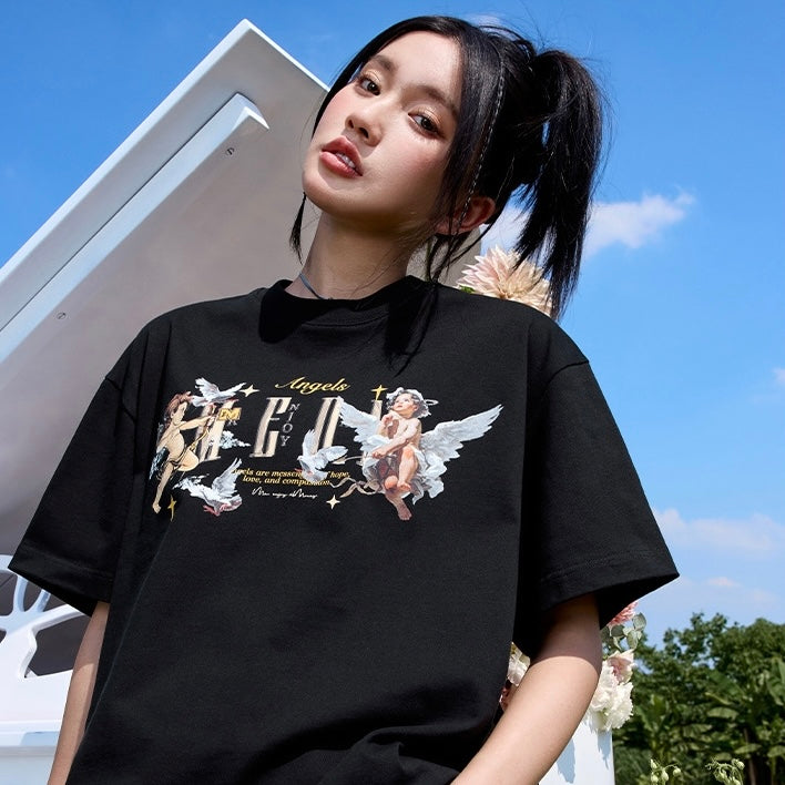 MEDM Cherub Tee Black MEDM MEDM - originalfook singapore