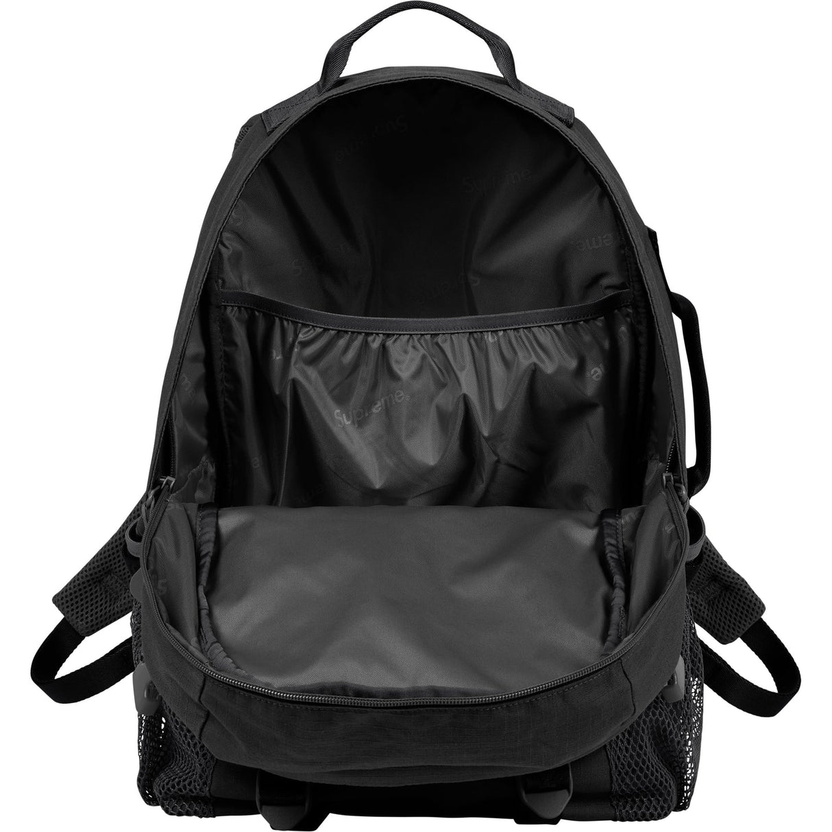 Supreme Logo Backpack Black - ORIGINALFOOK