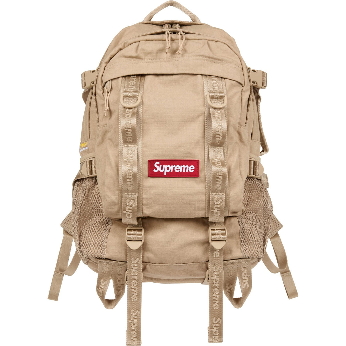 Supreme Logo Backpack Tan - ORIGINALFOOK