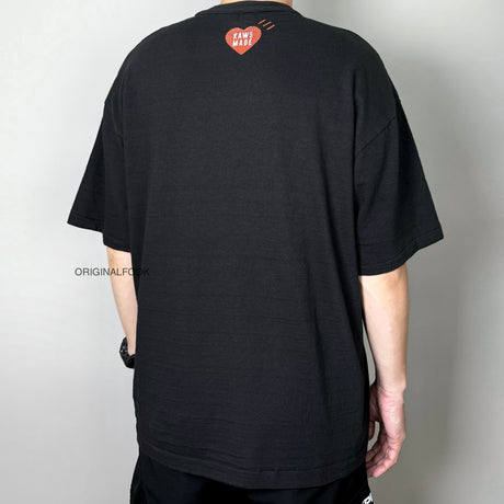 Human Made X KAWS Tee #4 Black HUMAN MADE HUMAN MADE - originalfook singapore