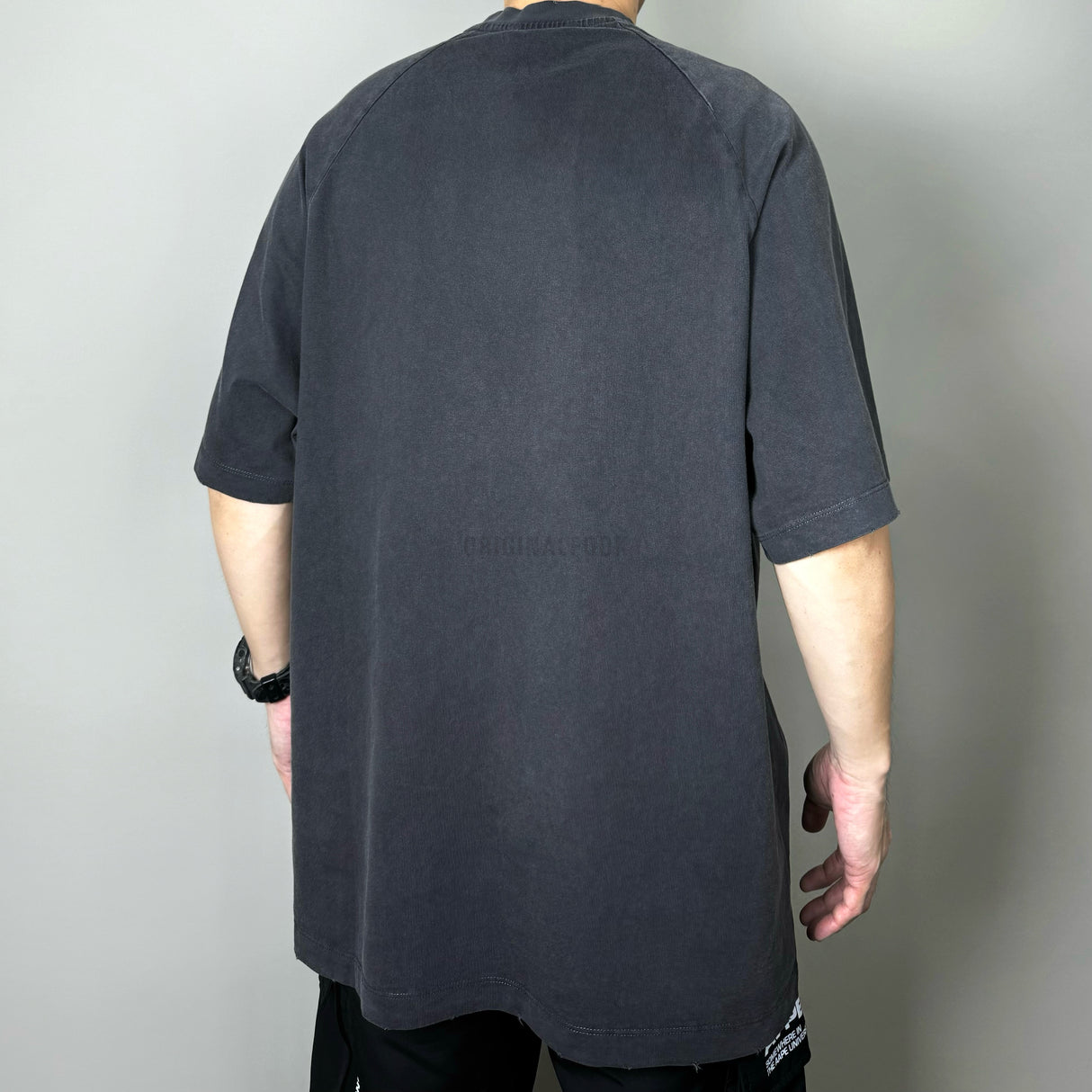 MASONPRINCE Outline Logo Tee Charcoal Grey MASONPRINCE MASONPRINCE - originalfook singapore