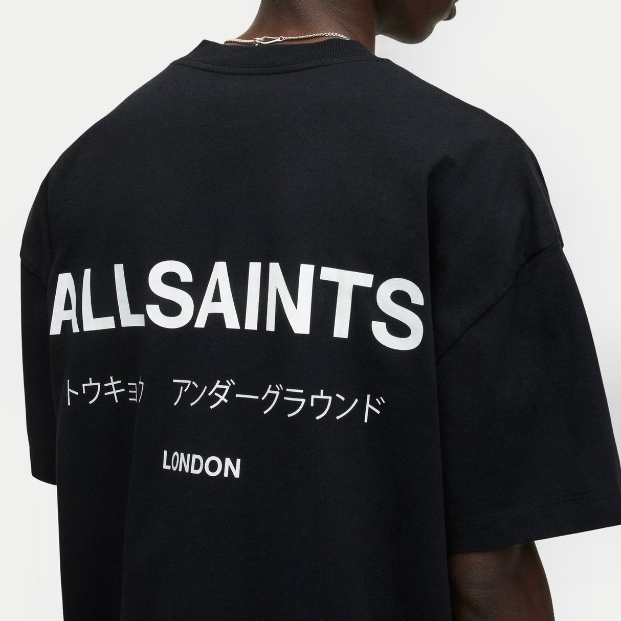 AllSaints Underground Logo Tee Black ALLSAINTS ALLSAINTS - originalfook singapore