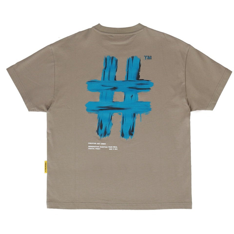 Been Trill Painting Logo Tee Khaki BEEN TRILL BEEN TRILL - originalfook singapore