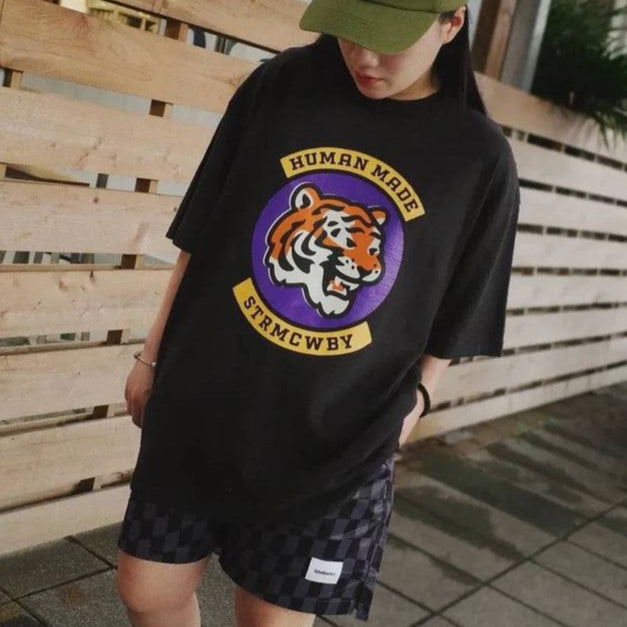 Human Made Front Tiger Tee Black HUMAN MADE HUMAN MADE - originalfook singapore